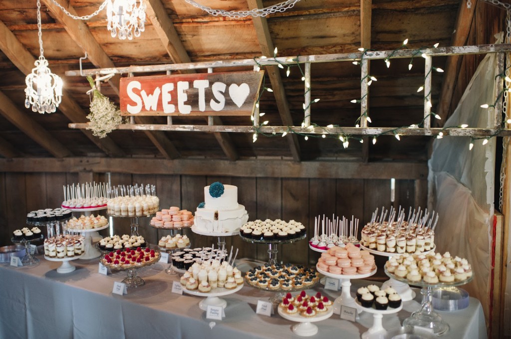 Barn Wedding Dessert Table