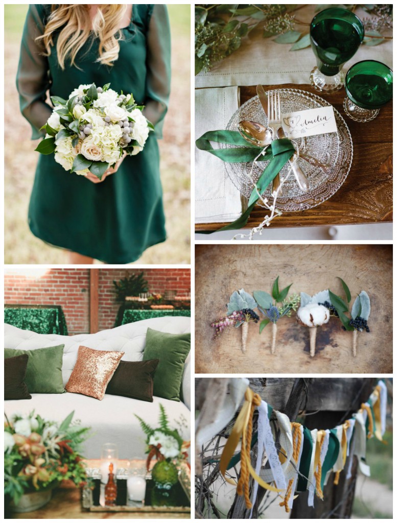 fall emerald wedding
