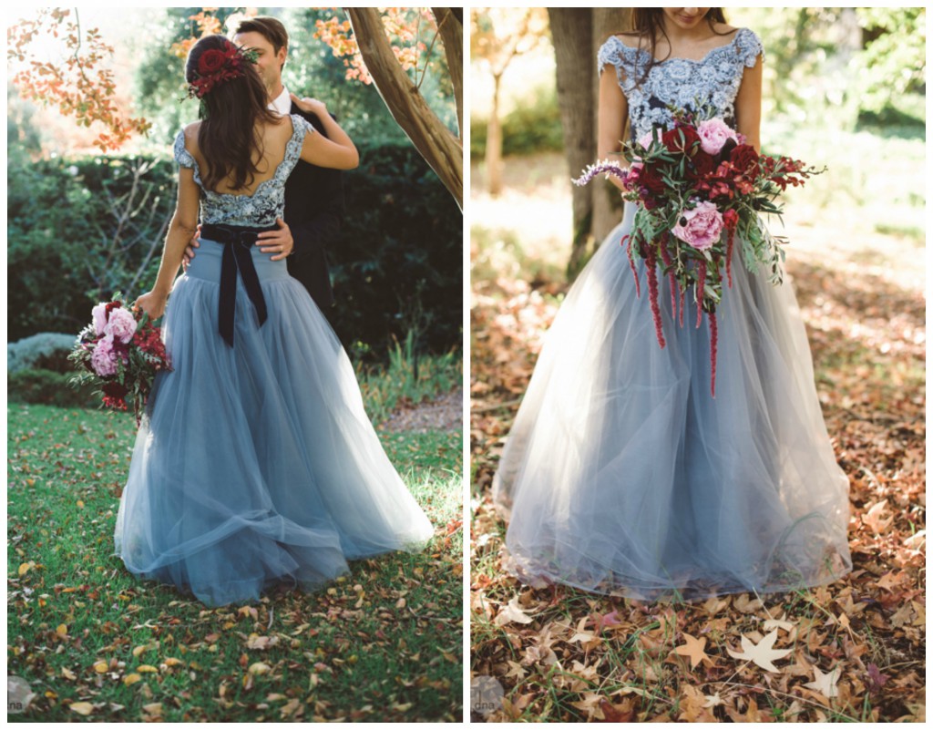 fall wedding blue