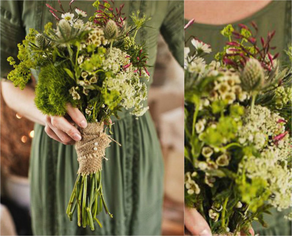 green autumn bouquet