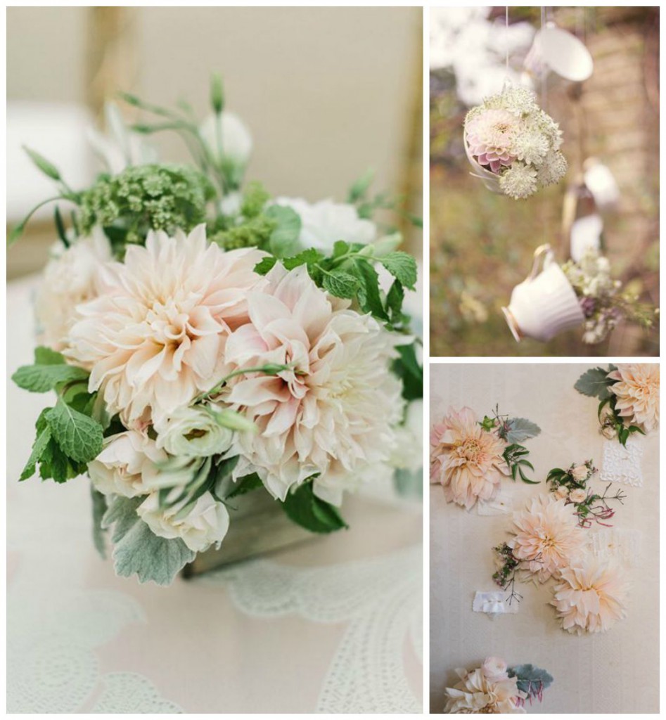 vintage dahlia wedding