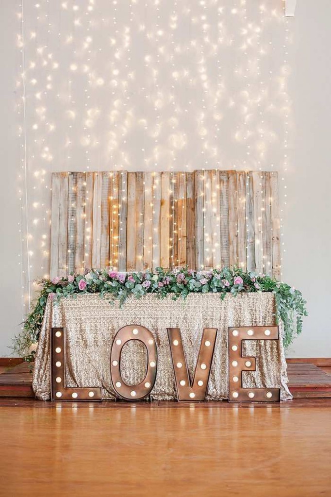 Gold+Marquee+Letters+for+a+Wedding